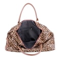 thumbnail image 5 of WIZUTIZ Travel Makeup Bag Cosmetic Pouch for Women Cosmetic Bags Makeup Brush Holder Storage Womens Travel Toiletry Bag Large with Adjustable Dividers Leopard Animal Print Bags Brown, 5 of 5