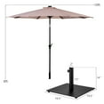 thumbnail image 2 of Costway 10ft Solar Lights Patio Umbrella Outdoor W/ 36 LBS Steel Umbrella Stand, 2 of 9