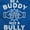 Royal, variant on Be A Buddy Not A Bully Friendly Cute Zip Up Hoodie Men's Women's Brisco Brands X