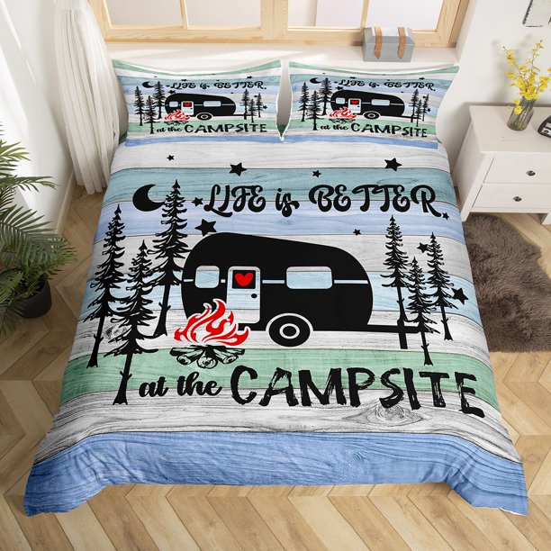 Camping Bedding For Camper Life Is Better At The Campsite Duvet Cover