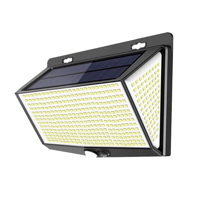 Luz solar al aire libre, luz exterior con energía solar con sensor de movimiento