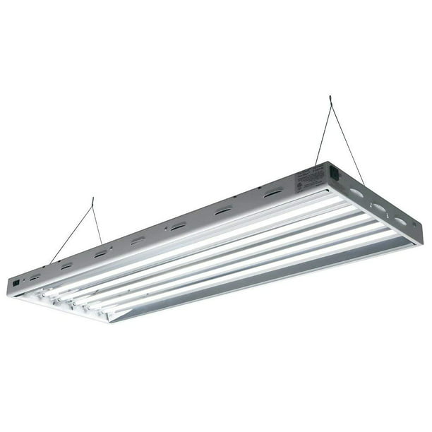 Sun Blaze T5 Fluorescent - 4 ft. Fixture | 6 Lamp | Grow Light Fixture for Hydroponic and Greenhouse Use - Walmart.com