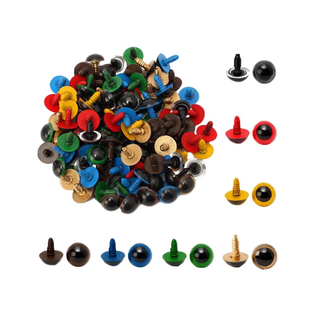 Mixed Color Eyes with Washers for Plush Animal Toys Crochet