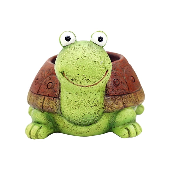 Utoimkio Turtle Plant Pots Flowerpot Animal Shaped Garden Succulent Plant Pots Resin Planter Bonsai Plant Holder for Home Office Desk Mini Ornament