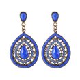 thumbnail image 2 of Cheers Boho Women Rhinestone Water Drop Dangle Ear Stud Earrings Party Jewelry Gift, 2 of 2