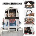 thumbnail image 3 of FORMRS Mini Backpack Purse for Women Quilted Travel Daypack Casual Shoulder Bag, Cute Dog Artist, 3 of 7