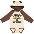 thumbnail image 3 of Inktastic Legends Are Born in September Boys or Girls Long Sleeve Baby Bodysuit, 3 of 5