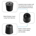 thumbnail image 4 of Uxcell 4pcs Rubber Feet Bumpers Pads with a metal washer Black 31x24x22mm, 4 of 5