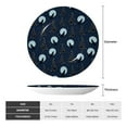 thumbnail image 2 of Cauagu Night Forest Wolf Print Bone China Decorative Plate, Wall Mount Plate Holiday Decor Decorative Ceramic Plates with Stand Elegant Household Plates Decorative-7in, 2 of 6