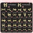 thumbnail image 2 of 160Pcs Metal Bows Nail Charms, 32 Styles Alloy Nail Bows Charms 3D Golden Bowknots Charms for Nails, Assorted Luxury Shiny Bow Tie Nail Gems Charms Nail Art Accessories Manicure Nails DIY Charms, 2 of 7