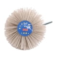 thumbnail image 1 of Nylon Wheel Brush, Brush, Grinding Head with Threaded 80 Grit, 1 of 8
