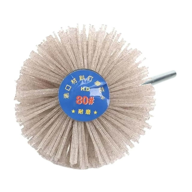 Nylon Wheel Brush, Brush, Grinding Head with Threaded 80 Grit