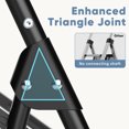 thumbnail image 5 of Sweetcrispy 5-Step 63-Inch Plastic Ladder Stool with Tool Tray, Non-Slip Steps, Handrails for Kitchen Garage Outdoor, Black, 5 of 9