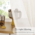 thumbnail image 3 of Cortinas FMFUNCTEX de lino transparente plisadas, 240 x 245 cm, 2 paneles, 3 of 8