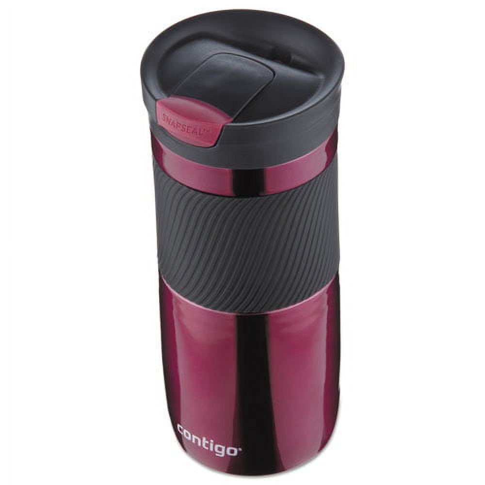 Contigo Snap Seal Byron Vacuum-Insulated Stainless Steel Travel Mug, 16 oz, Pink - image 2 of 3