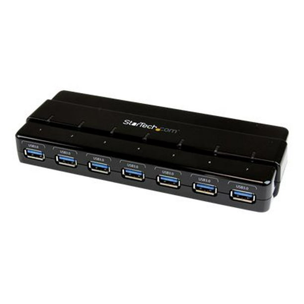 7 Port SuperSpeed USB 3.0 Hub, Desktop USB Hub with Power