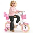 thumbnail image 6 of XJD 12 inch Kids Girls Bike for Ages 2-4 Years Child With Training Wheel 12" Children Bicycle With Handbrake Basket Toddler Cycle Bikes White, 6 of 11
