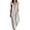 Beige, variant on Hooded Button Multi Pocket Cargo Jumpsuits for Women Crew Neck Sleeveless Casual Overalls