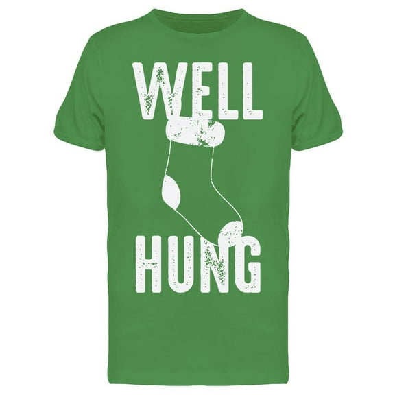 Well Hung Christmas Stocking Men's T-shirt