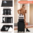thumbnail image 4 of Mochila de almuerzo BERTASCHE para mujer con portátil de 15,6 pulgadas, negro y beige, 4 of 7