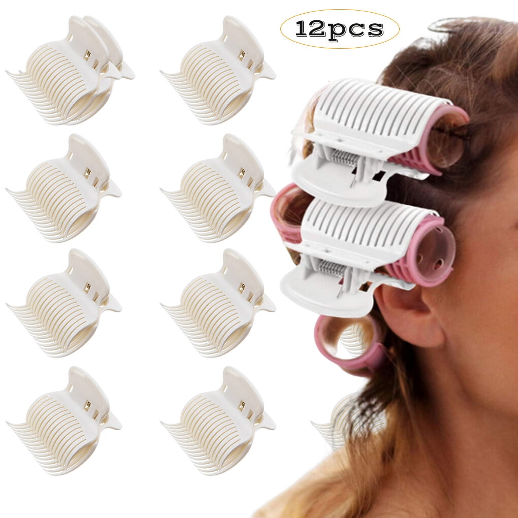 12PCS Hot Roller Clips Hair Curler Claw Clips Replacement Roller Clips