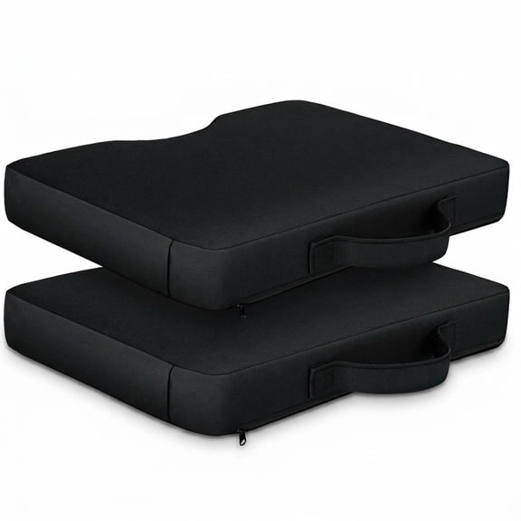 2-pack Portable Extra Thick Stadium Seat Cushions with Handle, Waterproof Outdoor/Indoor Pads