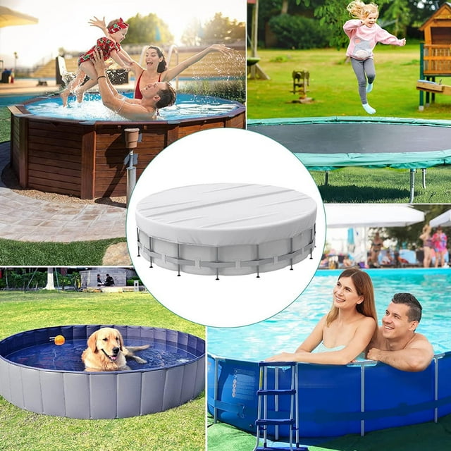 Clearance! JMYHOAM Camping Tools and Gadgets Swimming Pool Cover Circular Swimming Pool Cover Suitable For Ground Swimming Hot Water Bathtub Cover Outdoor Activities