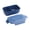 Blue, variant on Microwaveable Bento Lunch Box - 3-Compartment Meal Prep Container, Stackable & Dishwasher Safe Food Storage (Pink)
