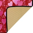 thumbnail image 4 of Valentine's Day Kitchen Rug, Anti-Fatigue Washable Cushioned Standing Non Slip Red Heart Valentine Runner Floor Mat Area Rug for Kitchen Bedroom Laundry Room 39" X 20", 4 of 7