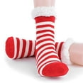 thumbnail image 6 of Women's Fleece Slipper Socks - Cozy & Warm Sherpa Socks, House Slippers with Non Slip Grippers - Winter Holidays Christmas Gifts, 6 of 6