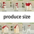 thumbnail image 3 of Ceramic Christmas Village House with LED Snowman Deer Figurine, Operated Holiday Mantel Shelf Decor, 3 of 8