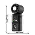 thumbnail image 2 of Mini Handheld Cooling Fan with Ice Compress, Portable Rechargeable Foldable Fan, High Speeds Personal Fan with Digital Display for Outdoor Travel, 2 of 7