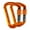 Orange, variant on IC ICLOVER [3 Pack] 30Kn/3000Kg Aluminum Locking Rock Climbing Carabiner D Shape Screwgate Carabiner Hook Screw Lock Carabiner Outdoor Sport Tools - Black