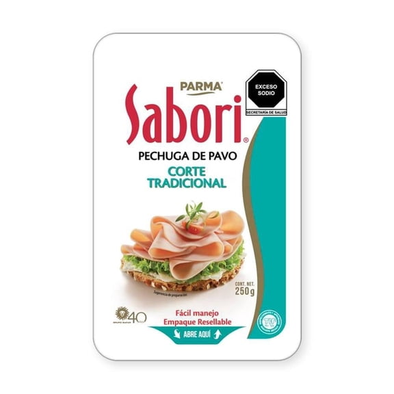 Pechuga de pavo Sabori corte tradicional 250 g