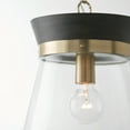 thumbnail image 7 of 1 Light Pendant In Industrial Style-14 Inches Tall And 12 Inches Wide-White Wash/Matte Brass Finish    -Traditional Installation Capital Lighting, 7 of 7