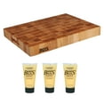 thumbnail image 1 of John Boos Maple Wood Reversible Thick Chopping Block Board & Care Cream (3 Pack), 1 of 8