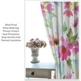 thumbnail image 5 of Watercolor Floral Blackout Curtains,Vintage Spring Colorful Botanical Nature Flower Bedroom Curtains Living Room Study,Modern Floral Design Window Treatment 21x54in,2 Panel Set, 5 of 6