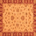 thumbnail image 1 of Ahgly Company Indoor Square Abstract Orange Modern Area Rugs, 7' Square, 1 of 4