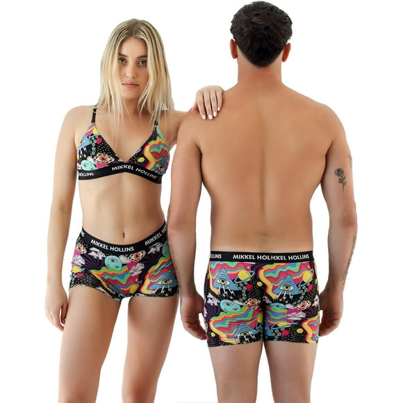 kel Hollins Mix & Match Underwear for Couples - Mens and Womens Underwear-to Make Complete Set Select 3 Items Separately Pride BOY SHORT Large