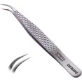 thumbnail image 1 of Curacoro Pince à Cils - Pince à Cils Professionnelle et de Précision à Pointe en Fibre pour Extensions de Cils, Pinces Multi-Formes et Usages pour le Volume, l'Isolation et les Cils Classiques (Argent, Cils et Chic), 1 of 8