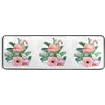 thumbnail image 5 of SKYSONIC 2X6 Feet Leaves Flowers Birds Runner Rug with Rubber Backing, Watercolor Flamingo Non Slip Entryway Rug Runner Washable Soft Area Rug Carpet for Hallway Bedroom Kitchen Decor, 5 of 6