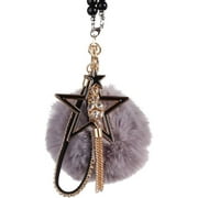 Car Interior Hanging Ornament, Crystal Red Lipstick Rearview Mirror Hanging Bling Charm Girly Decoration for Car / Home / Office