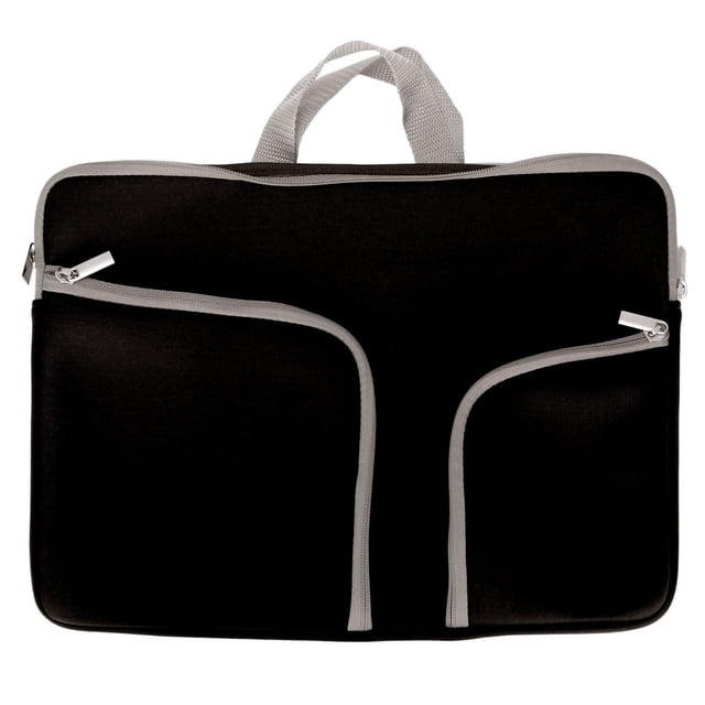 Bolsa para portátil de 15,6 pulgadas con asa cómoda, funda portátil para portátiles de 14, 15 y 15,6 pulgadas, para sistemas operativos Pro, HP y Dell, color negro