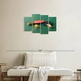 thumbnail image 2 of Elephant Stock Pingpong Gear Set Wall Art - Horizontal Multi Panel Canvas - Living Room Wall Decor - Sports Multi Panel - Black And Orange Decor - 30" x 18", 2 of 4