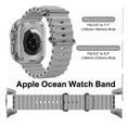 thumbnail image 4 of Correa Para Apple Watch Silicon Oceano Series Se/6/7/8/ultra Blanco, 4 of 5