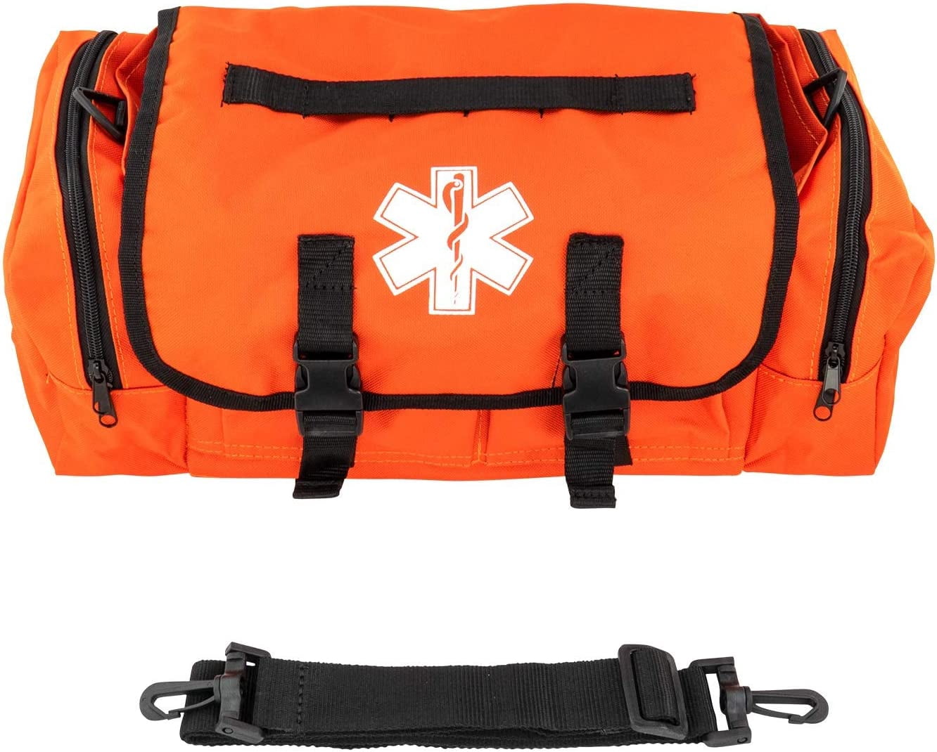 LINE2design EMS First Aid Kit, Emergency Rescue Trauma Bag, Orange, 1 Pack