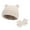 Beige, variant on SHTXOZHI Newborn Baby Hats Mittens Set Cute Bear Ear Beanie Infant Boys Girls Caps Gloves
