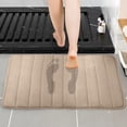 thumbnail image 4 of Wdhugt Memory Foam Bath Mat Rug Carpet Bedroom Mat Non Slip Bathroom Foot Mat Ultra Soft And Non-Slip Bathroom Rugs Water Absorbent And Machine Washable Bath Rug Comfortable Thick Bath Rugs 24" X 16", 4 of 7