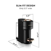 Nespresso by DeLonghi Vertuo Next Premium Coffee and Espresso Maker in Black Rose Gold
