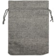 thumbnail image 3 of 8x10 Natural Burlap Gift Bags w. Drawstring (Cool Grey, Large)  Presents or DIY Craft by, 3 of 5